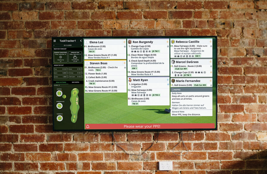 Digital Job Board Golf Course - ASB taskTracker